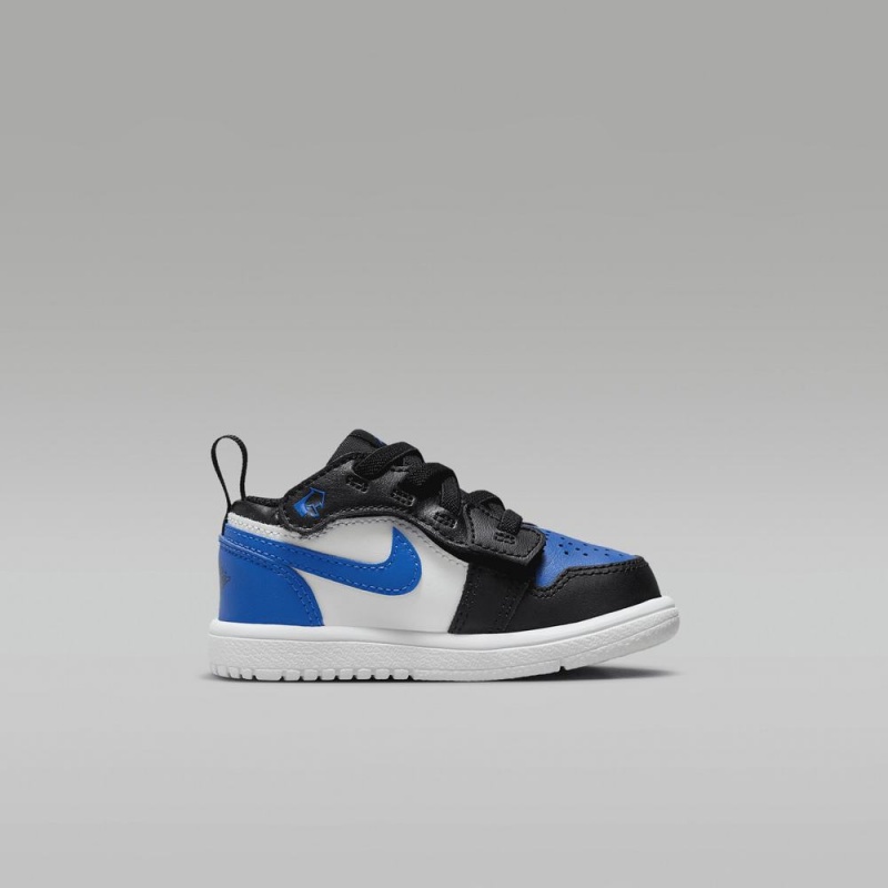 Nike Jordan 1 Low Alt Schoenen Kinderen Zwart Wit Koningsblauw Blauw Nederland | 870394-BXN