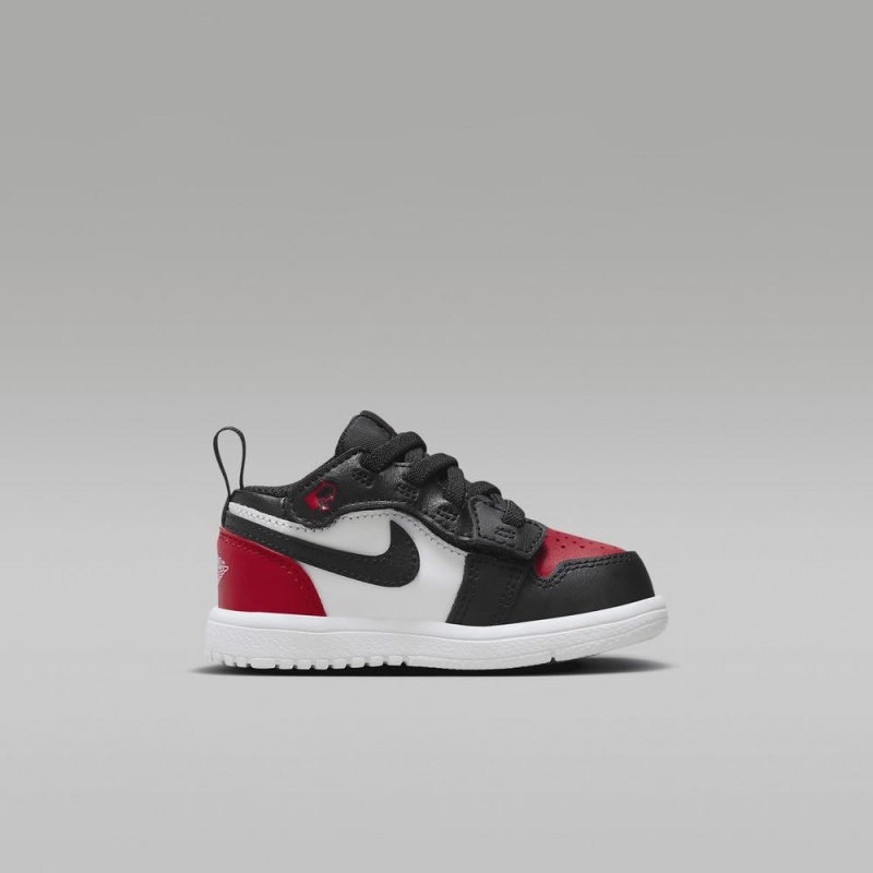 Nike Jordan 1 Low Alt Schoenen Kinderen Zwart Wit Rood Nederland | 106473-HEY