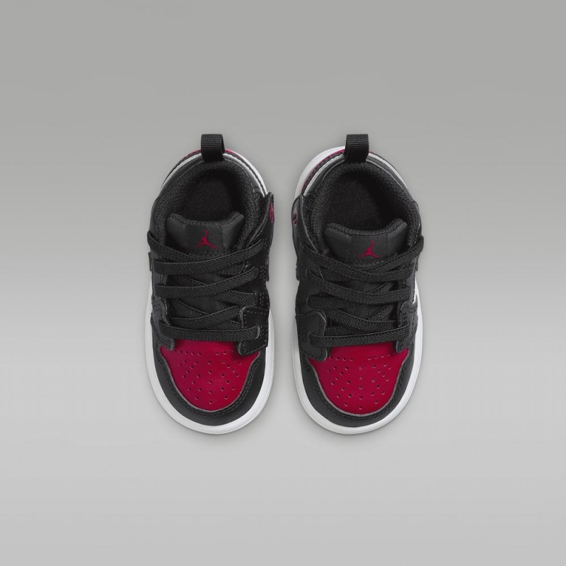 Nike Jordan 1 Low Alt Schoenen Kinderen Zwart Wit Rood Nederland | 106473-HEY