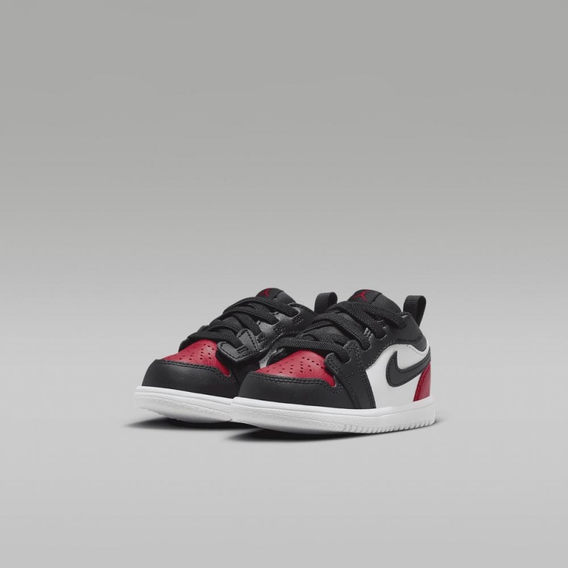 Nike Jordan 1 Low Alt Schoenen Kinderen Zwart Wit Rood Nederland | 106473-HEY