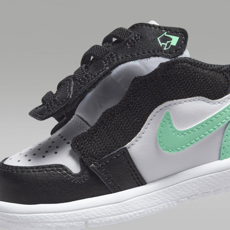Nike Jordan 1 Low Alt Schoenen Kinderen Zwart Wit Groen Nederland | 130824-WAT