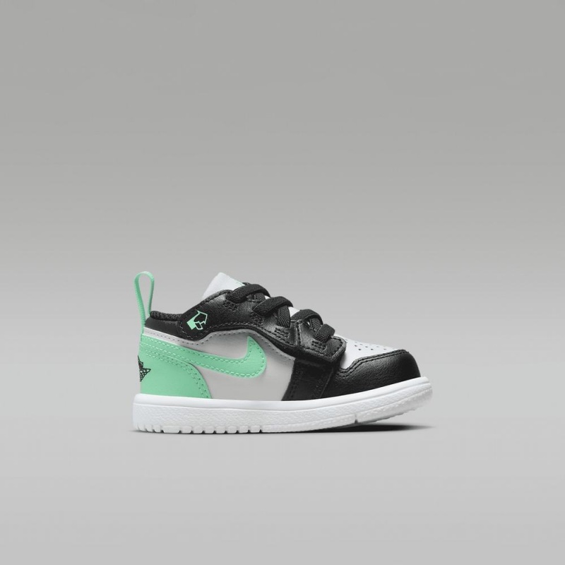 Nike Jordan 1 Low Alt Schoenen Kinderen Zwart Wit Groen Nederland | 130824-WAT