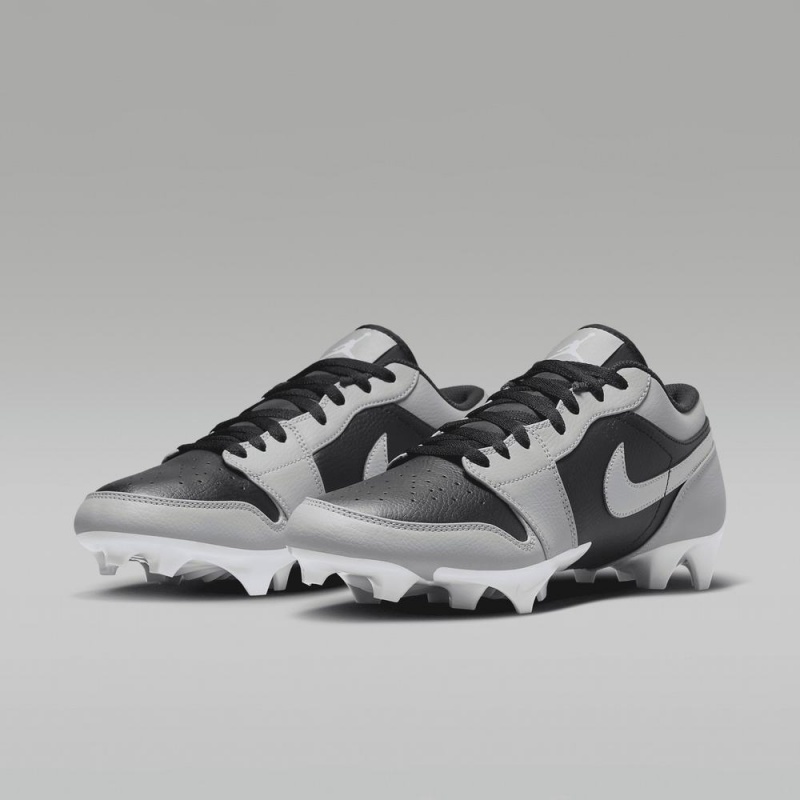 Nike Jordan 1 Low TD Schoenen Heren Zwart Lichtgrijs Nederland | 619582-URZ
