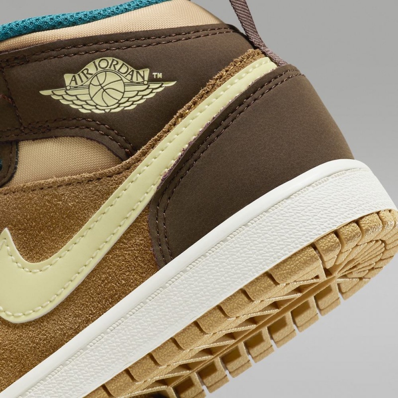 Nike Jordan 1 Mid SE Schoenen Kinderen Bruin Nederland | 520479-MKB
