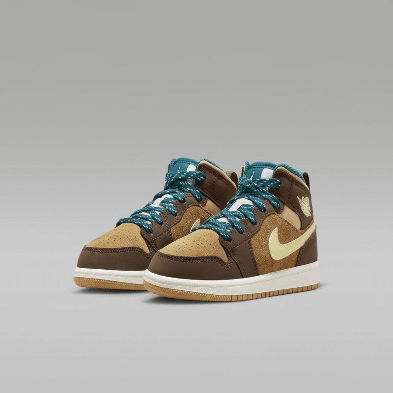 Nike Jordan 1 Mid SE Schoenen Kinderen Bruin Nederland | 520479-MKB