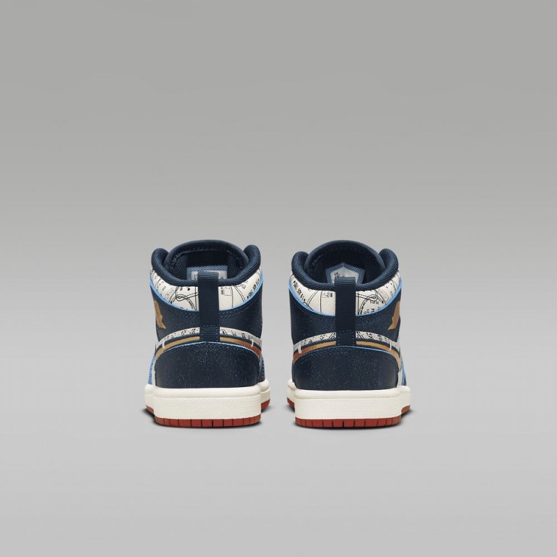 Nike Jordan 1 Mid SE Schoenen Kinderen Donkerblauw Wit Nederland | 729065-WJX