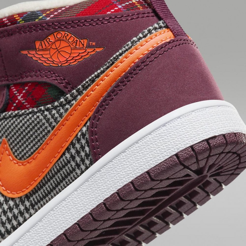 Nike Jordan 1 Mid SE Schoenen Kinderen Fuchsie Nederland | 406123-QGS