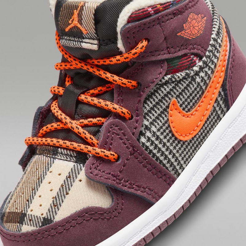 Nike Jordan 1 Mid SE Schoenen Kinderen Fuchsie Nederland | 620478-WBT