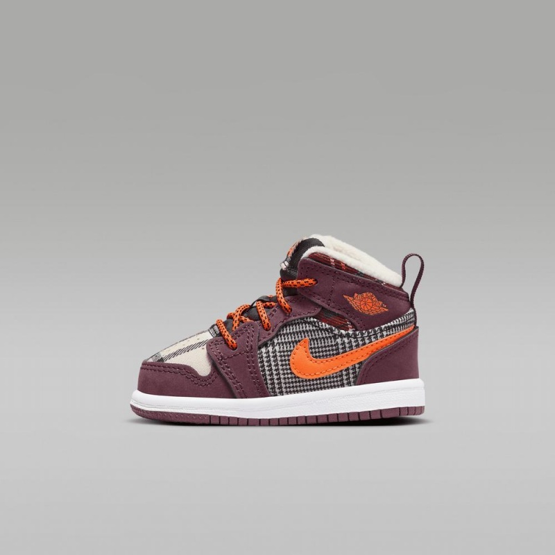 Nike Jordan 1 Mid SE Schoenen Kinderen Fuchsie Nederland | 620478-WBT