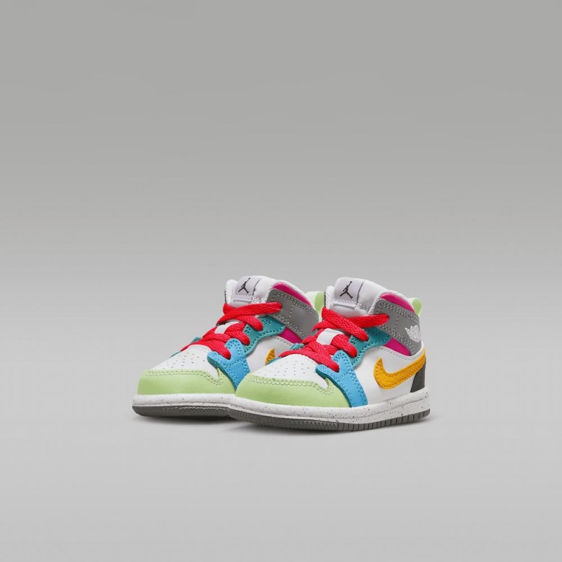 Nike Jordan 1 Mid SE Schoenen Kinderen Gekleurd Nederland | 263157-PXJ