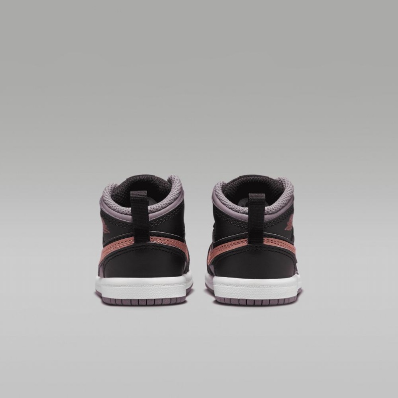 Nike Jordan 1 Mid SE Schoenen Kinderen Paars Zwart Nederland | 798465-AGD
