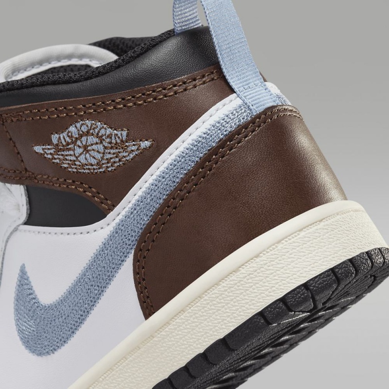 Nike Jordan 1 Mid SE Schoenen Kinderen Wit Chocola Nederland | 906275-FIY