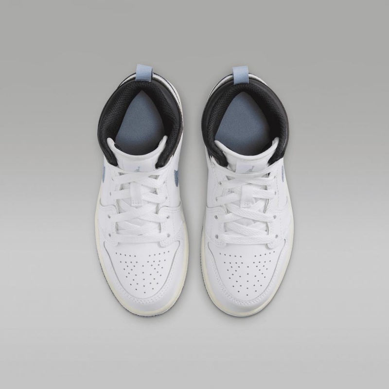 Nike Jordan 1 Mid SE Schoenen Kinderen Wit Chocola Nederland | 906275-FIY