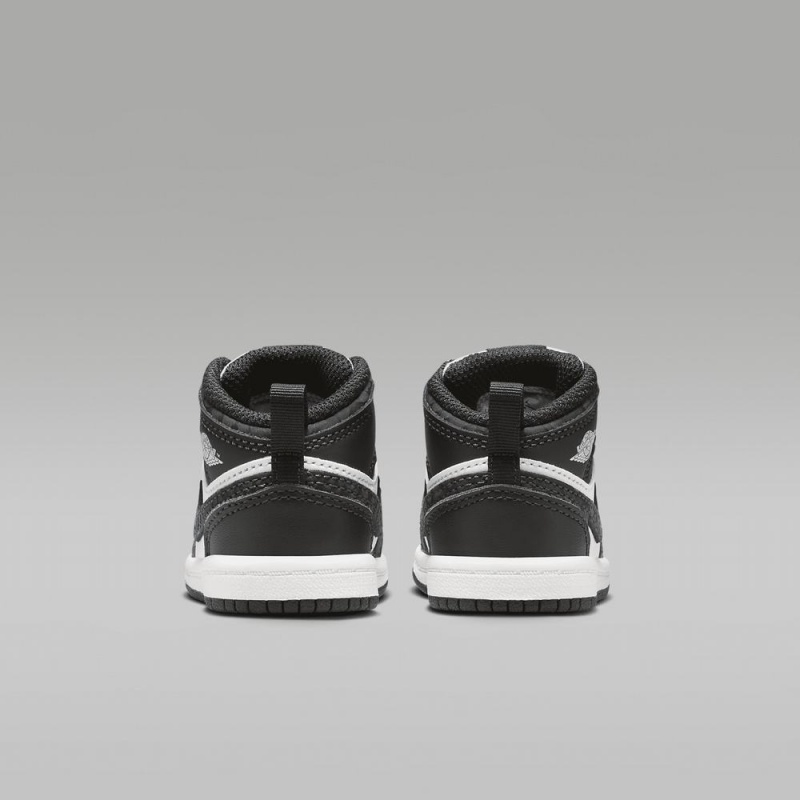 Nike Jordan 1 Mid SE Schoenen Kinderen Zwart Wit Nederland | 649182-RHW