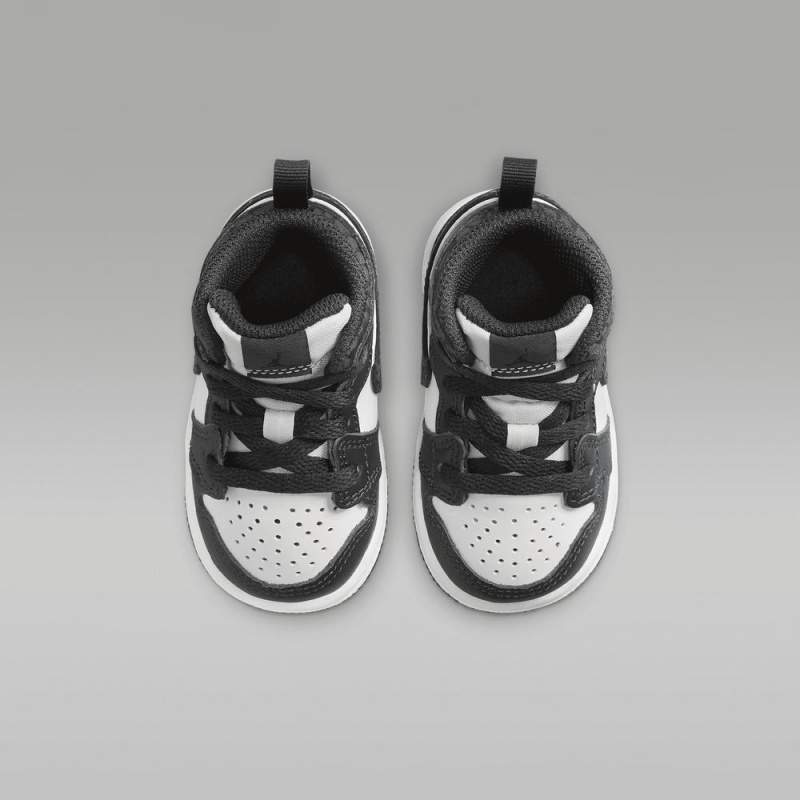 Nike Jordan 1 Mid SE Schoenen Kinderen Zwart Wit Nederland | 649182-RHW