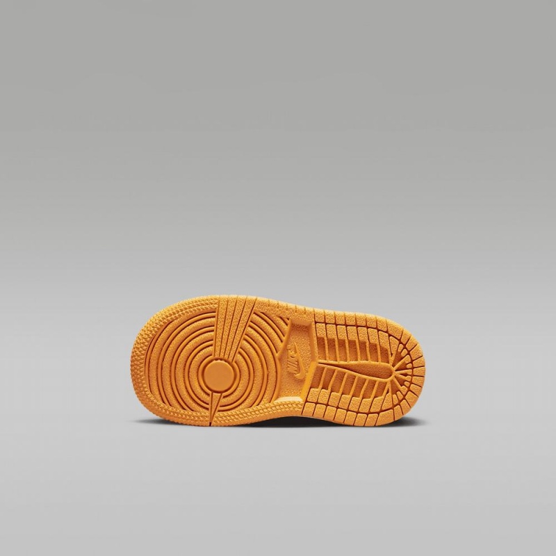 Nike Jordan 1 Mid SE Schoenen Kinderen Zwart Geel Nederland | 638074-KIQ