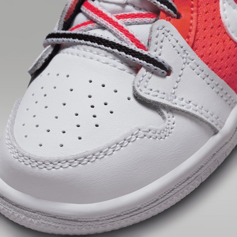 Nike Jordan 1 Mid SE Schoenen Kinderen Zwart Wit Rood Nederland | 739245-DRJ