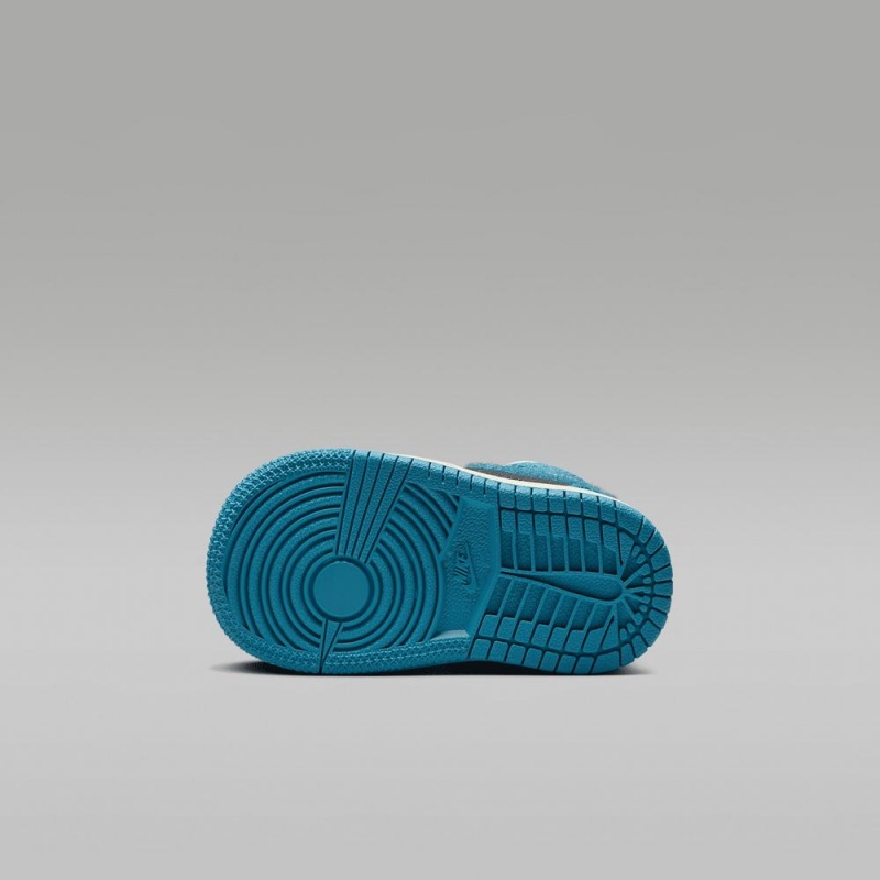 Nike Jordan 1 Mid SS Schoenen Kinderen Donkergrijs Turquoise Blauw Nederland | 520431-IME