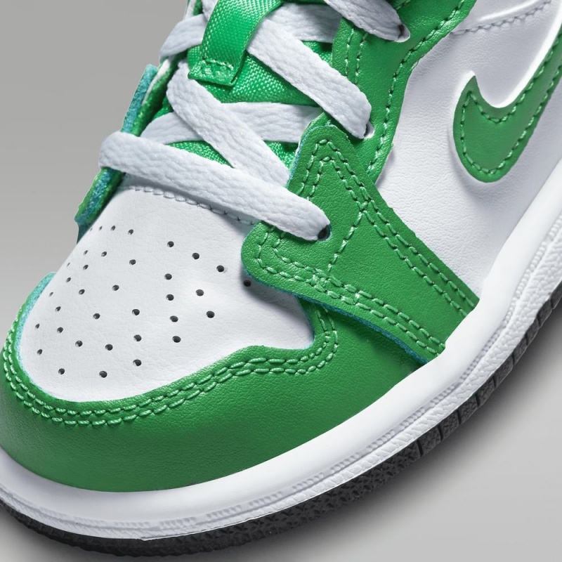 Nike Jordan 1 Mid Schoenen Kinderen Groen Wit Nederland | 508312-FME