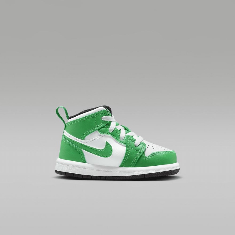 Nike Jordan 1 Mid Schoenen Kinderen Groen Wit Nederland | 508312-FME