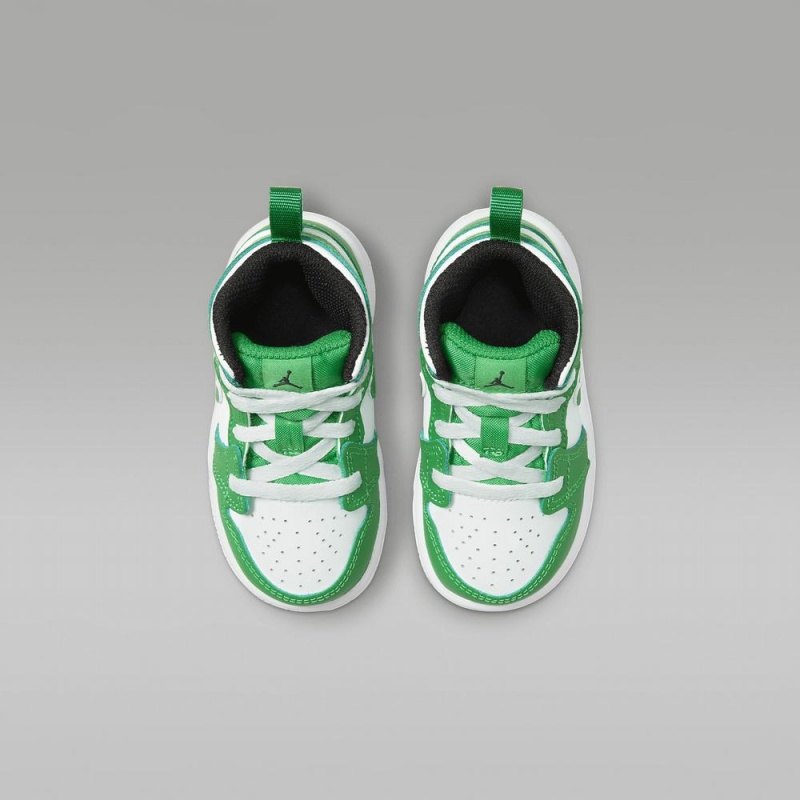 Nike Jordan 1 Mid Schoenen Kinderen Groen Wit Nederland | 508312-FME