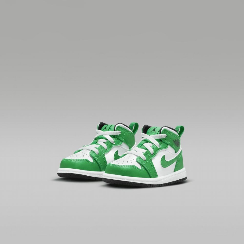 Nike Jordan 1 Mid Schoenen Kinderen Groen Wit Nederland | 508312-FME