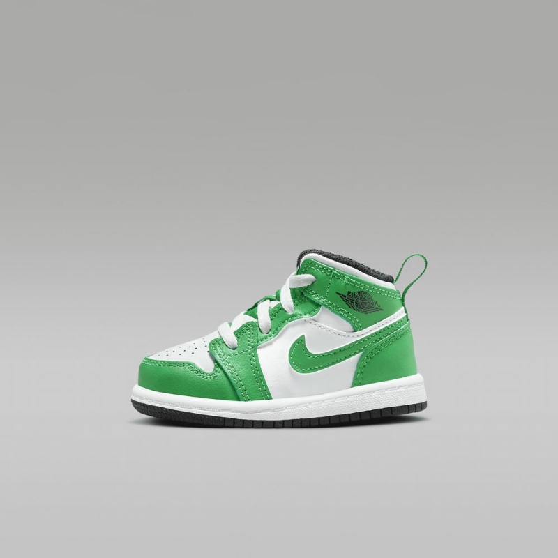 Nike Jordan 1 Mid Schoenen Kinderen Groen Wit Nederland | 508312-FME