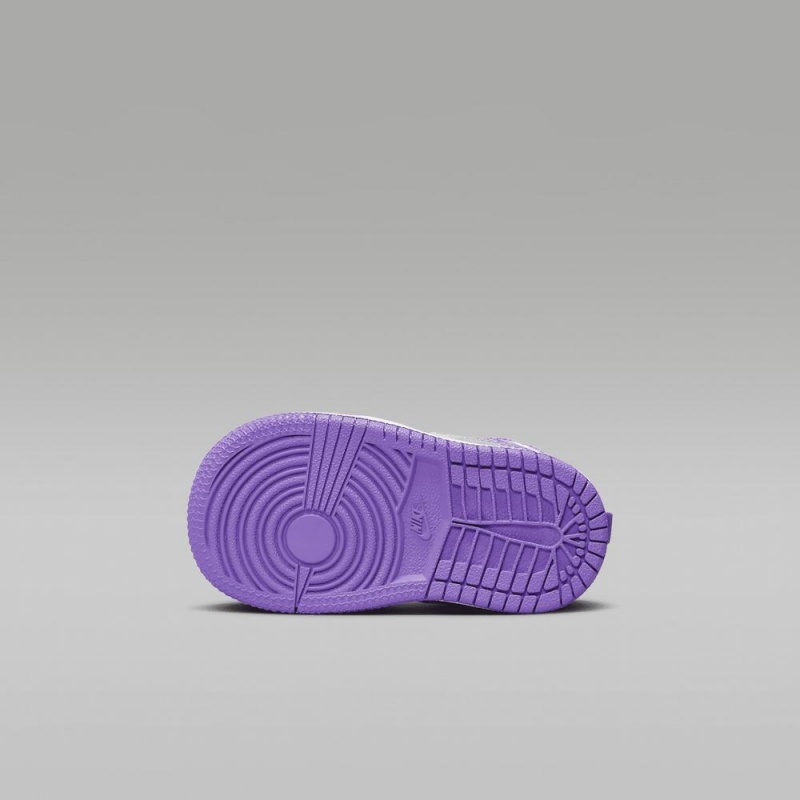 Nike Jordan 1 Mid Schoenen Kinderen Paars Wit Nederland | 138054-KFD
