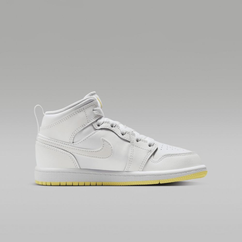Nike Jordan 1 Mid Schoenen Kinderen Wit Nederland | 871234-AFJ