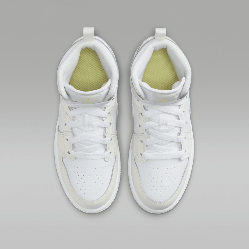 Nike Jordan 1 Mid Schoenen Kinderen Wit Nederland | 871234-AFJ