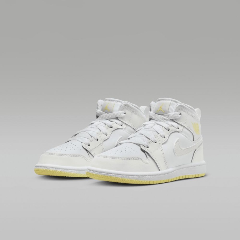 Nike Jordan 1 Mid Schoenen Kinderen Wit Nederland | 871234-AFJ