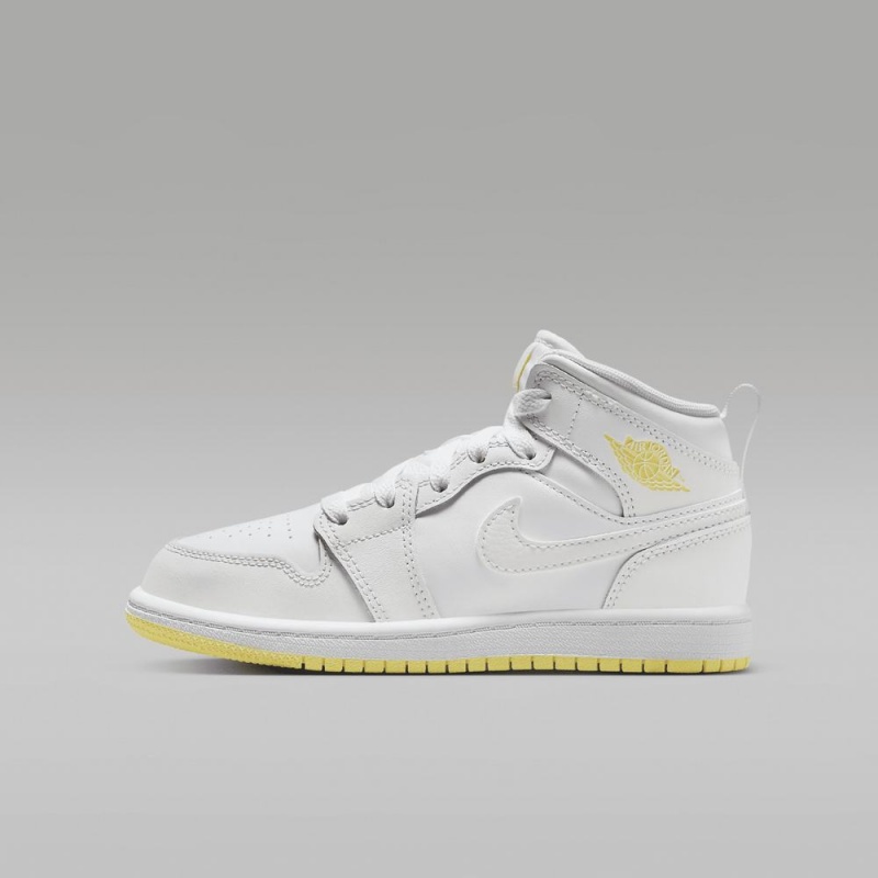 Nike Jordan 1 Mid Schoenen Kinderen Wit Nederland | 871234-AFJ