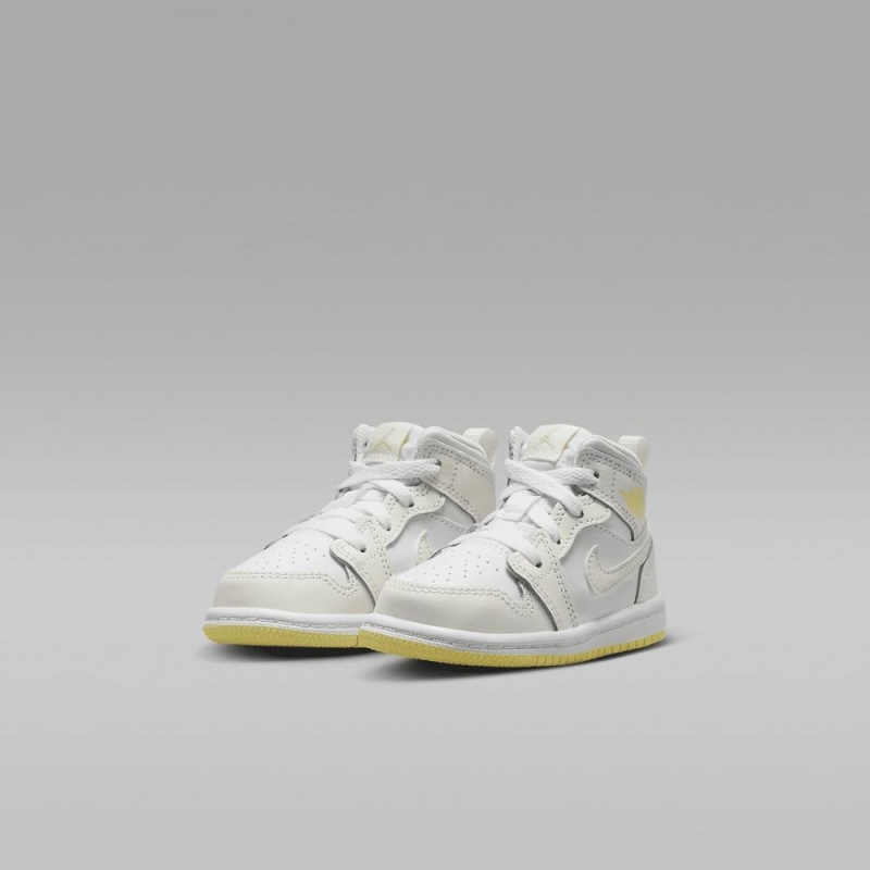 Nike Jordan 1 Mid Schoenen Kinderen Wit Nederland | 475961-TJK