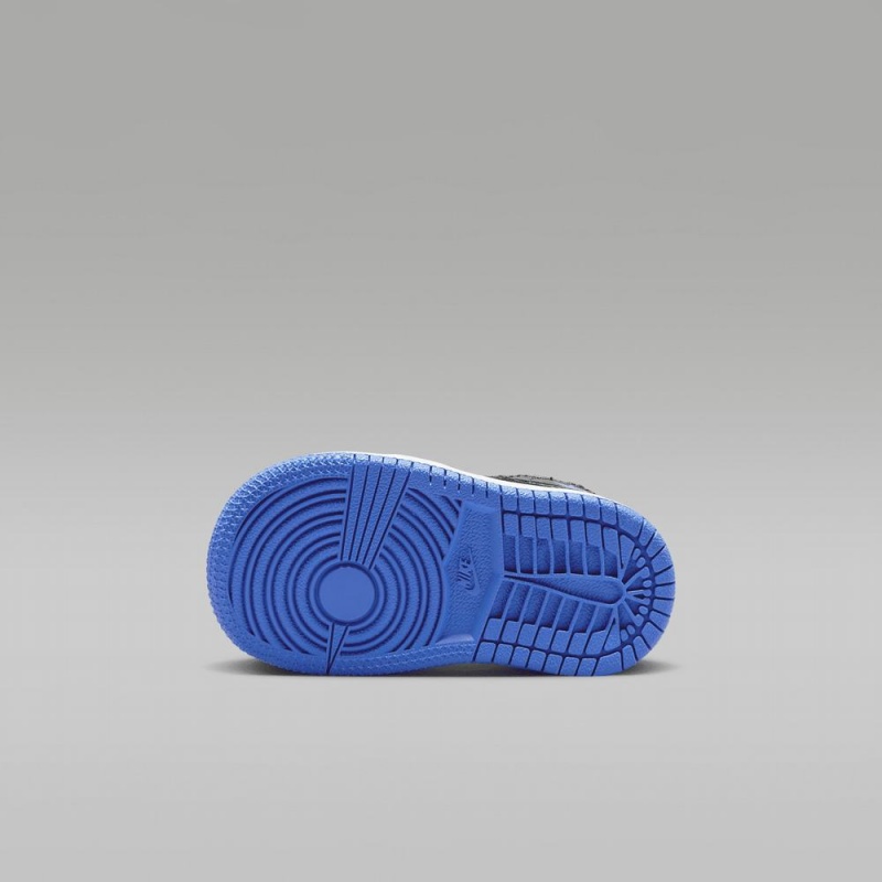 Nike Jordan 1 Mid Schoenen Kinderen Zwart Blauw Nederland | 982305-ZHR