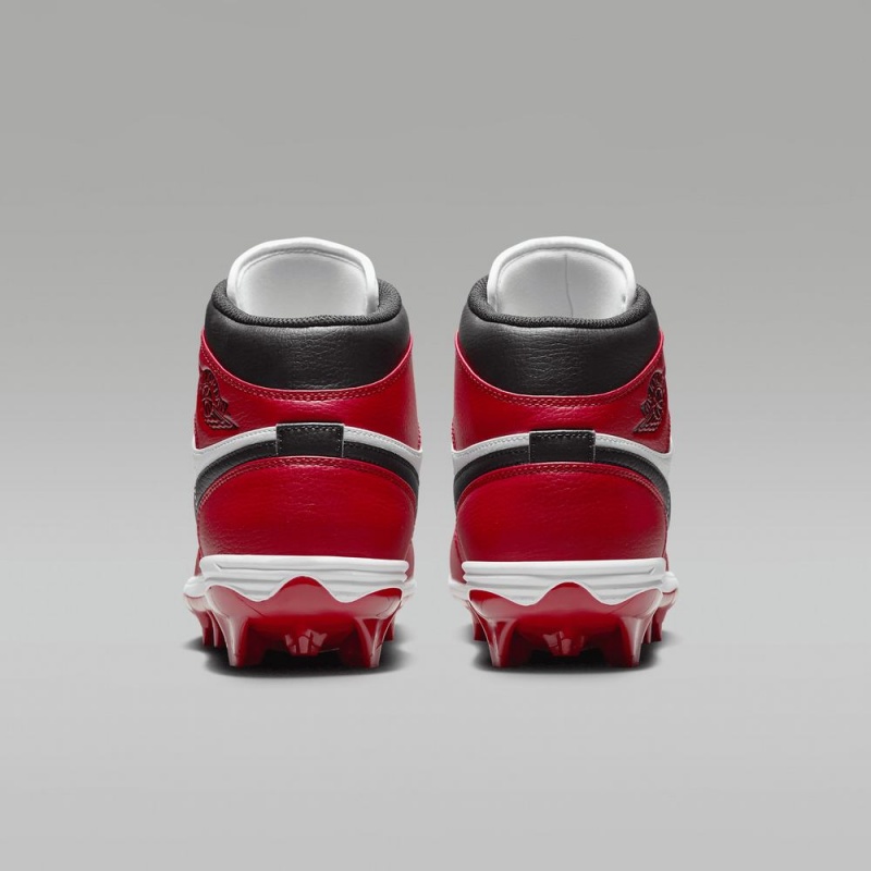 Nike Jordan 1 Mid TD Schoenen Heren Wit Rood Zwart Nederland | 781690-FOS