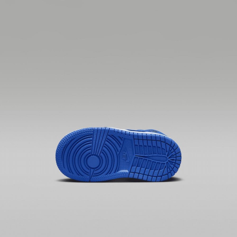 Nike Jordan 1 Retro High OG Schoenen Kinderen Zwart Wit Koningsblauw Blauw Nederland | 684752-IST