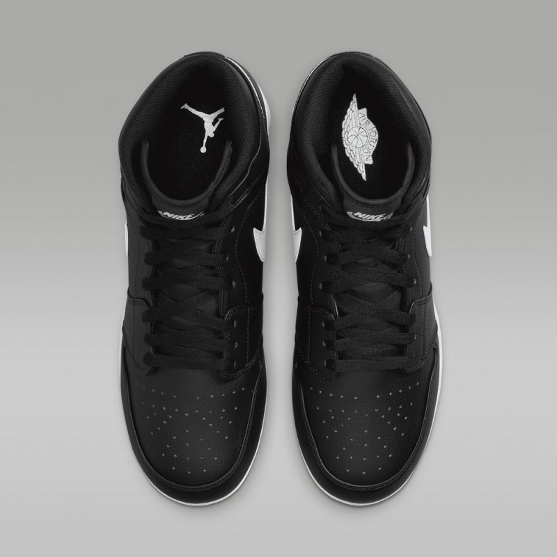 Nike Jordan 1 Retro Metal Schoenen Heren Zwart Wit Nederland | 836705-OMY