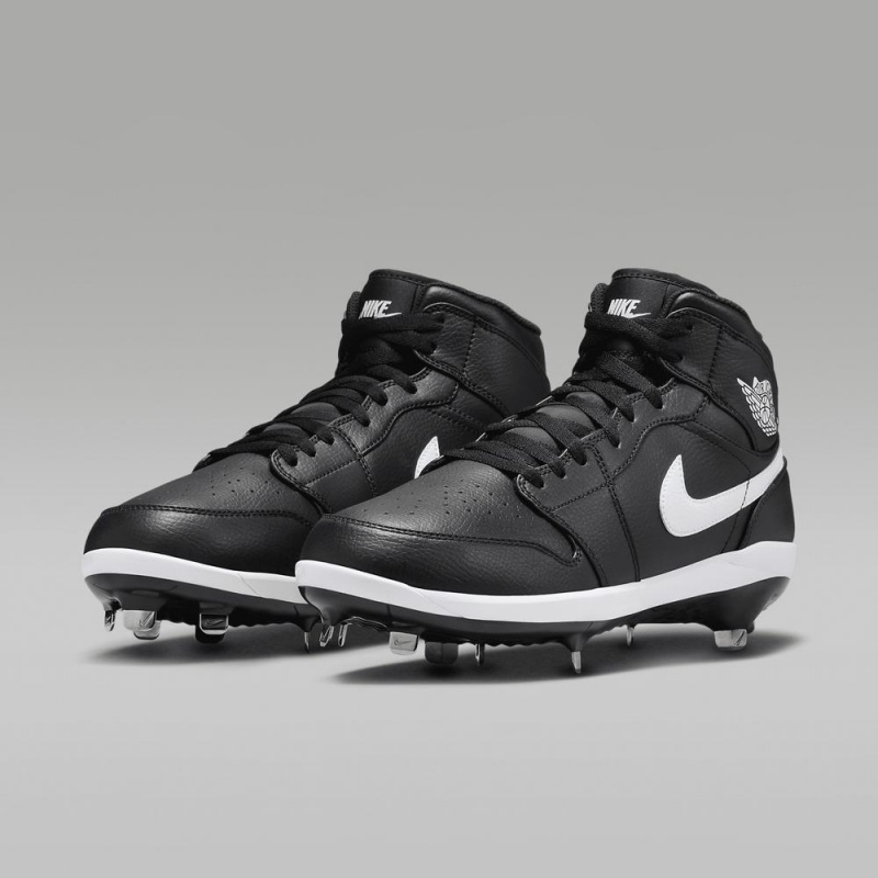 Nike Jordan 1 Retro Metal Schoenen Heren Zwart Wit Nederland | 836705-OMY