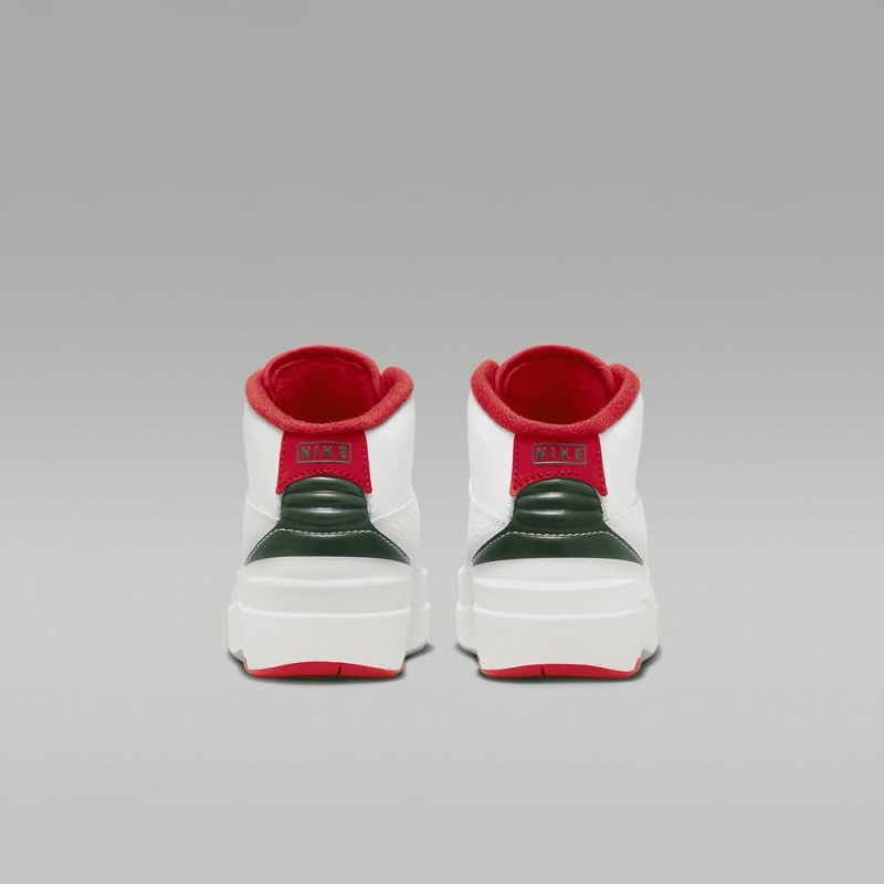 Nike Jordan 2 Retro Schoenen Kinderen Wit Rood Nederland | 016378-ENV
