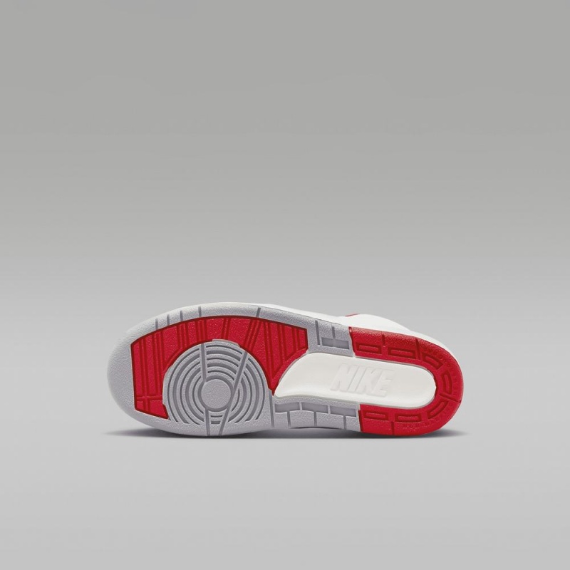 Nike Jordan 2 Retro Schoenen Kinderen Wit Rood Nederland | 016378-ENV