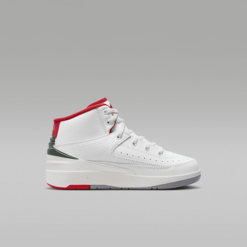 Nike Jordan 2 Retro Schoenen Kinderen Wit Rood Nederland | 016378-ENV