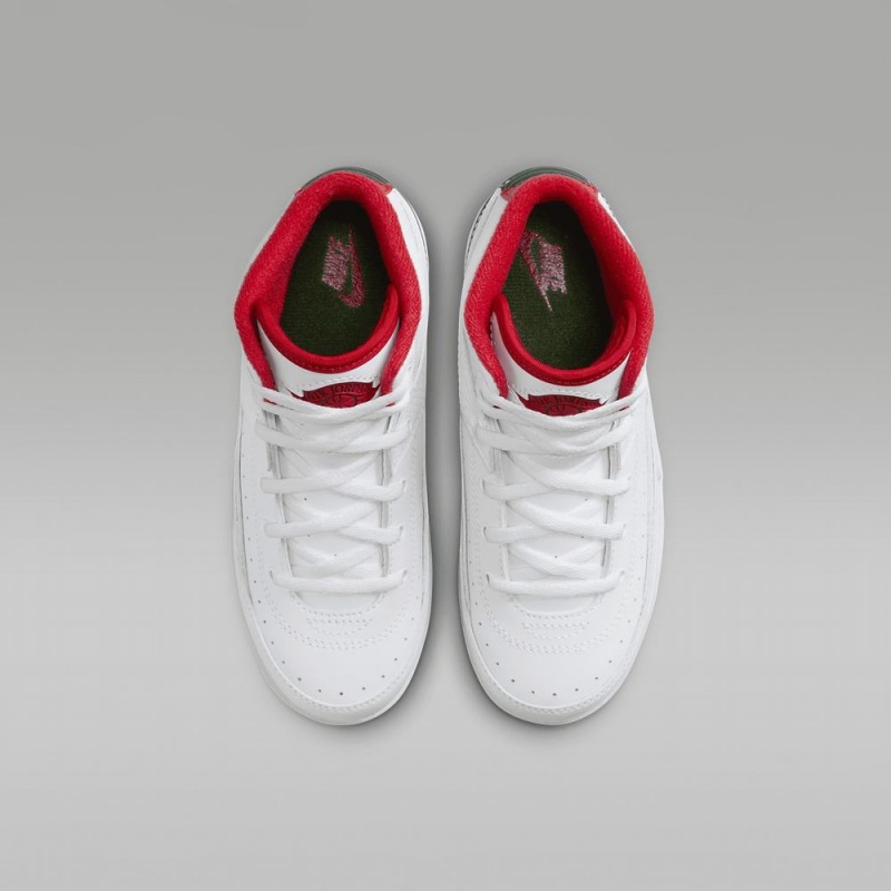 Nike Jordan 2 Retro Schoenen Kinderen Wit Rood Nederland | 016378-ENV