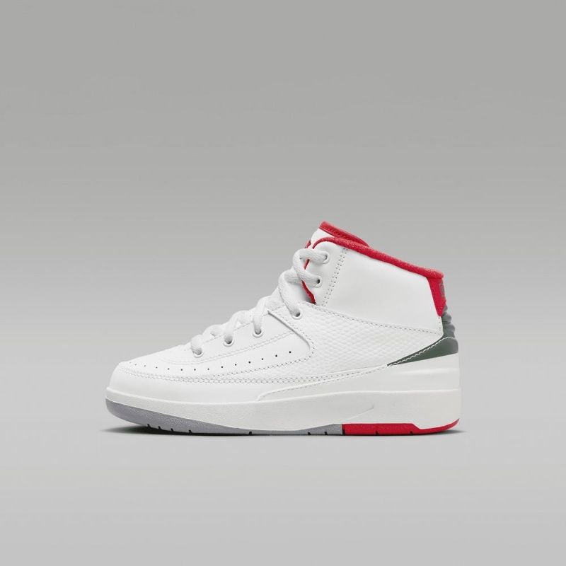 Nike Jordan 2 Retro Schoenen Kinderen Wit Rood Nederland | 016378-ENV