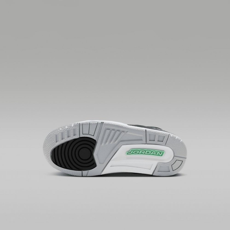 Nike Jordan 3 Retro Schoenen Kinderen Zwart Grijs Wit Groen Nederland | 918357-ZXO