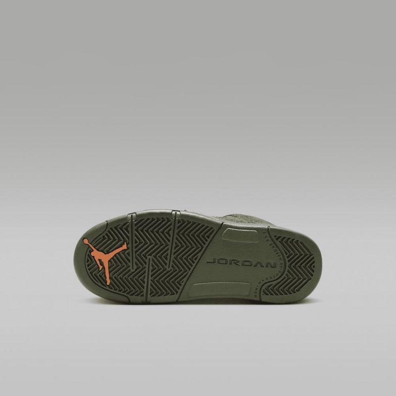 Nike Jordan 5 Retro Schoenen Kinderen Olijfgroen Oranje Nederland | 015632-NAG