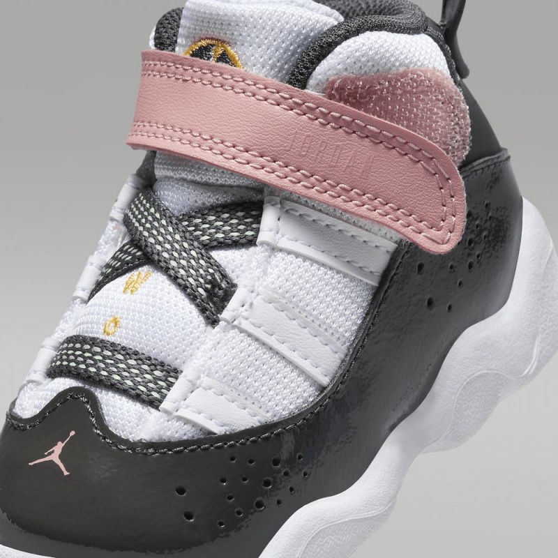 Nike Jordan 6 Rings Schoenen Kinderen Wit Rood Groen Donkergrijs Nederland | 671359-IQL