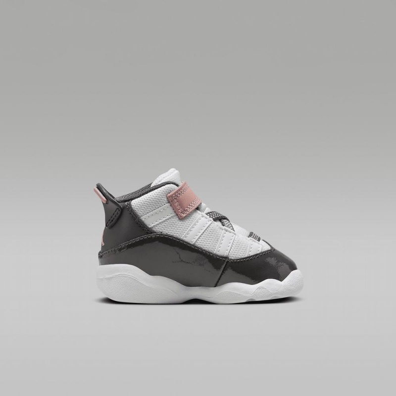 Nike Jordan 6 Rings Schoenen Kinderen Wit Rood Groen Donkergrijs Nederland | 671359-IQL