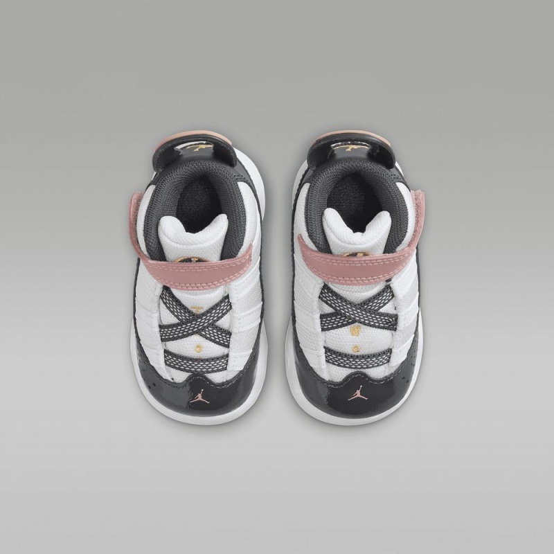 Nike Jordan 6 Rings Schoenen Kinderen Wit Rood Groen Donkergrijs Nederland | 671359-IQL