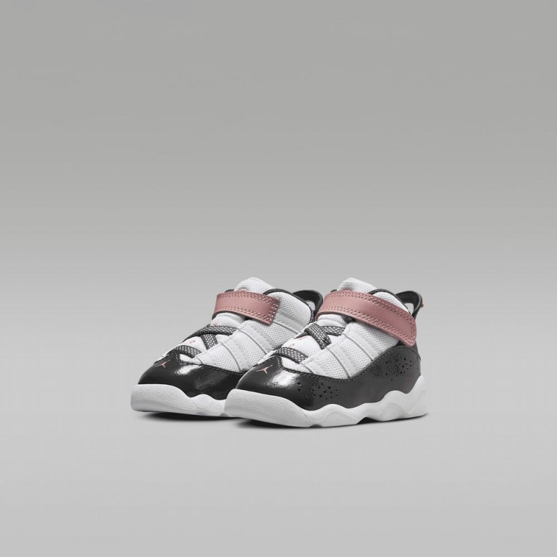 Nike Jordan 6 Rings Schoenen Kinderen Wit Rood Groen Donkergrijs Nederland | 671359-IQL