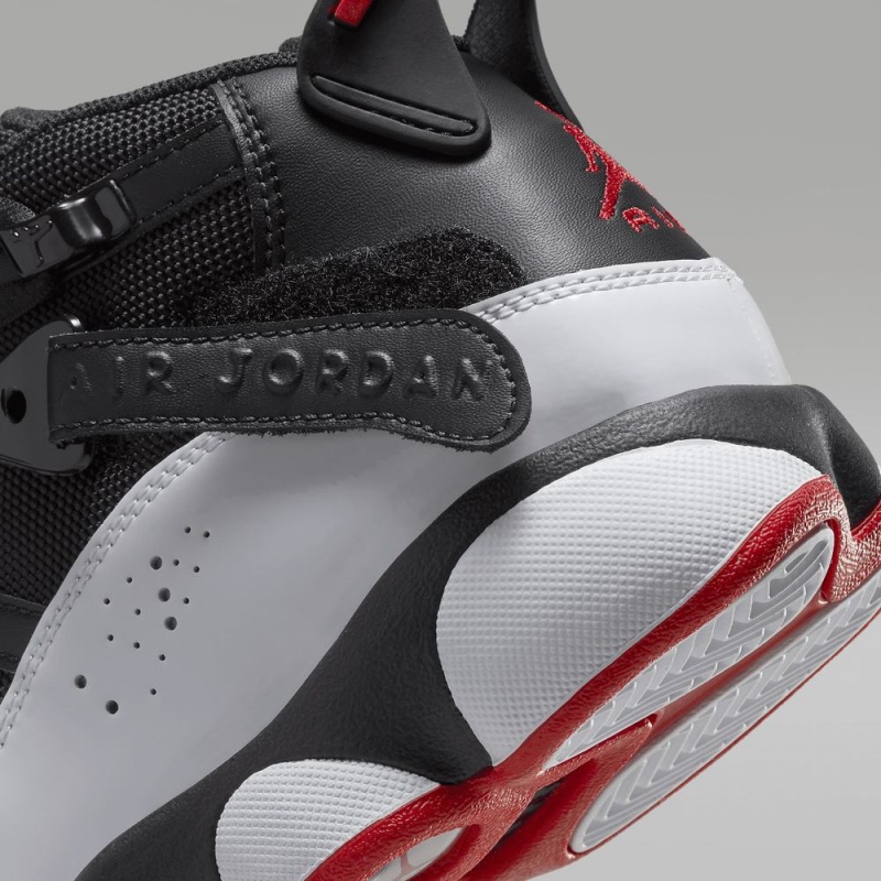 Nike Jordan 6 Rings Schoenen Kinderen Zwart Wit Rood Nederland | 379214-VUD